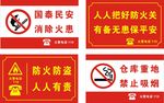 防火防盗严禁烟火警示牌