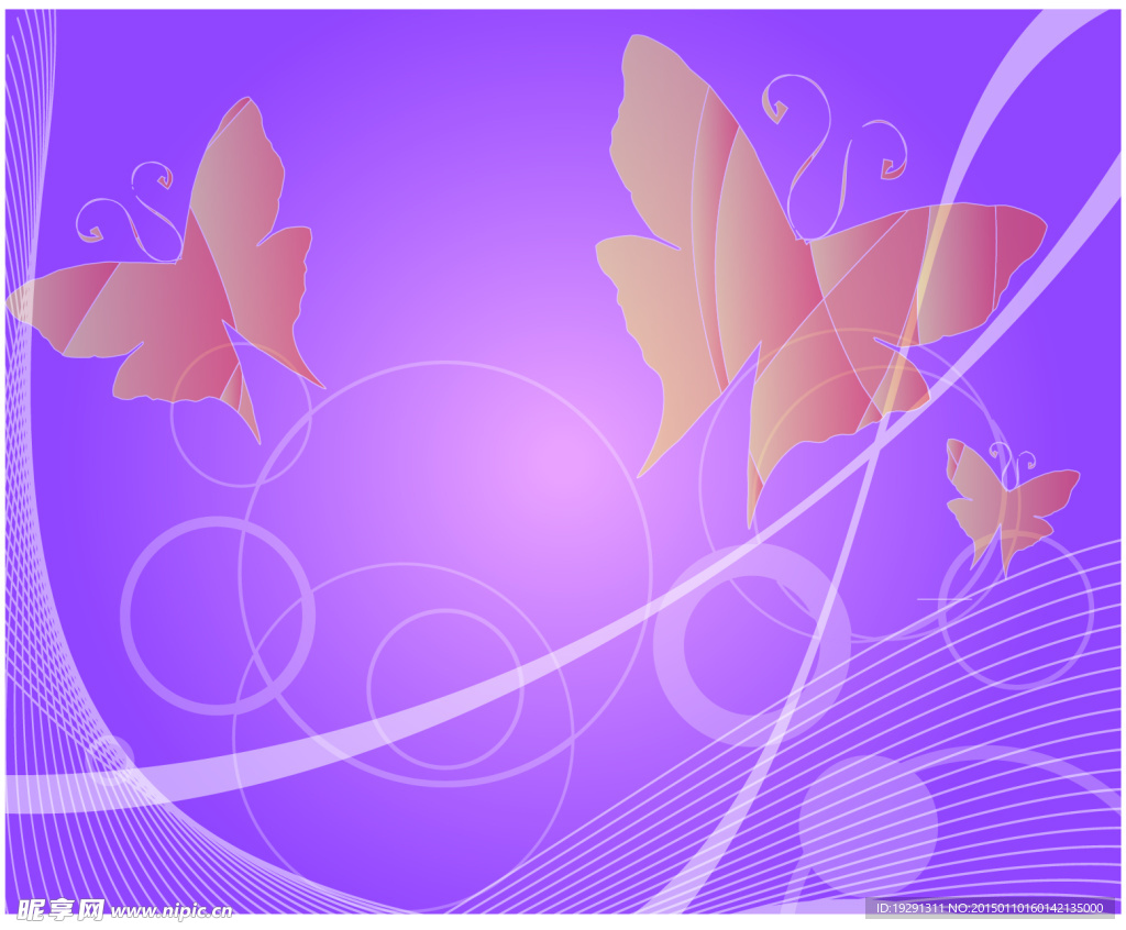 蝴蝶花纹