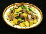 窝头炒腊肉