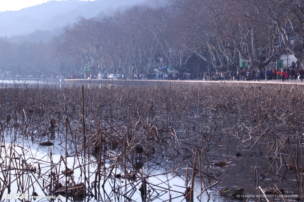 杭州西湖冬季北山街