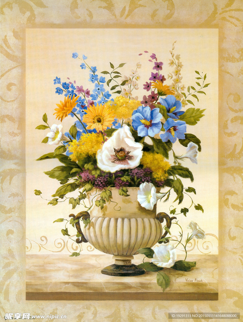 花卉花瓶
