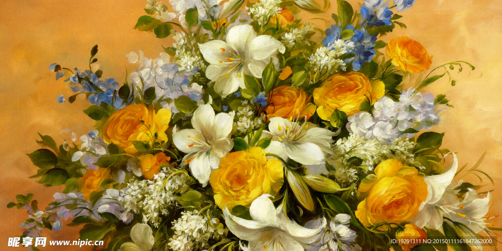 花卉油画