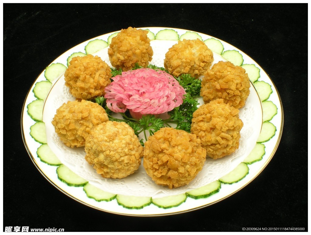 吉利香菜丸子