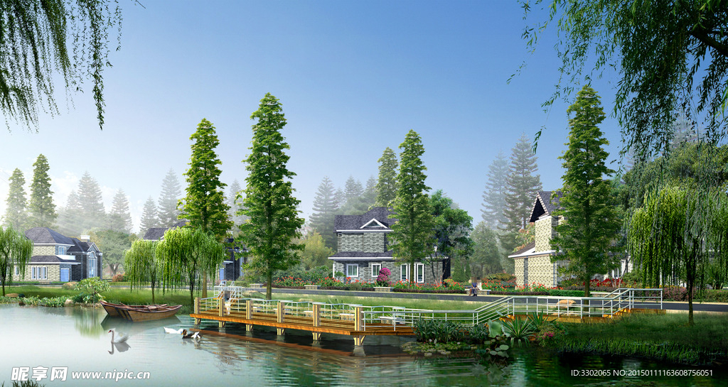 景湖别墅景观设计