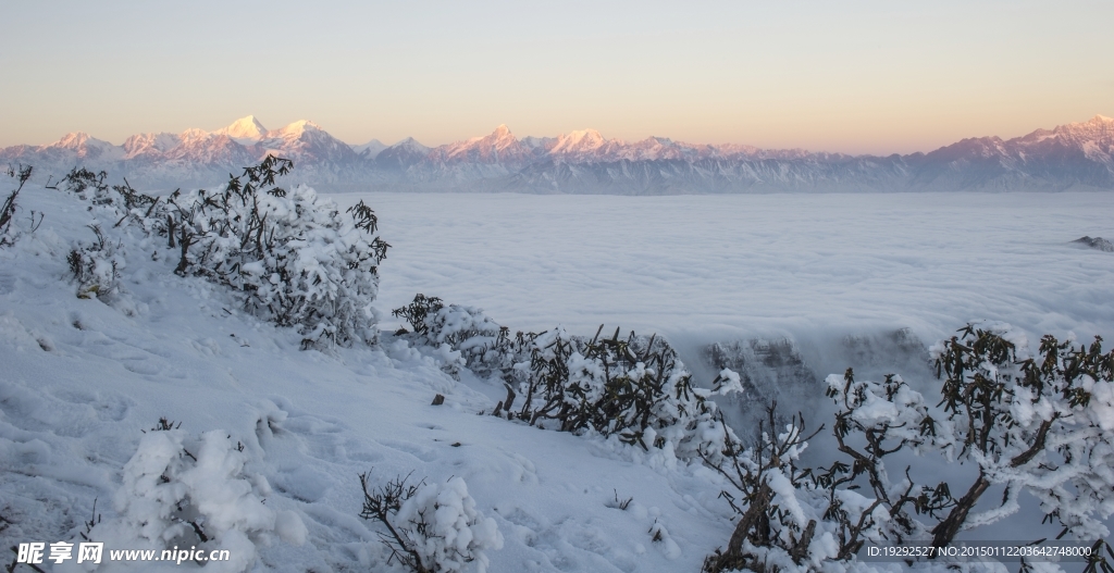 牛背山雪景