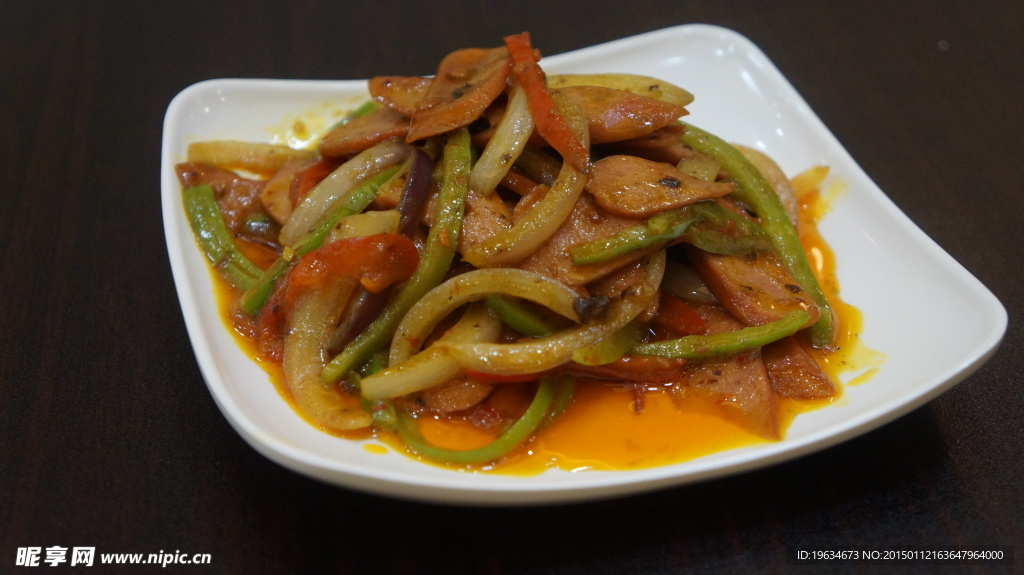 辣汁炒肠仔