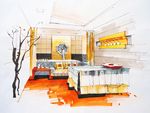 美容院手绘