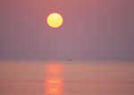 海边夕阳图片