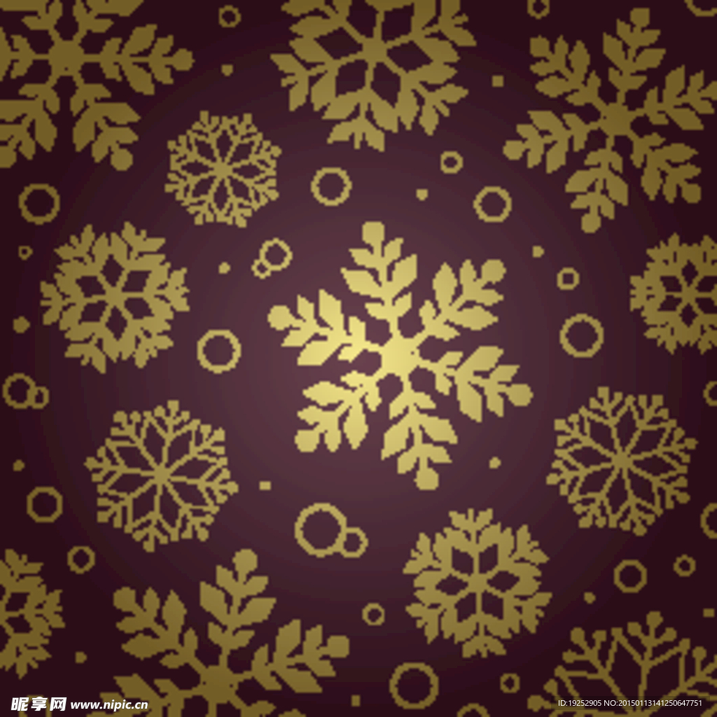 雪花满版