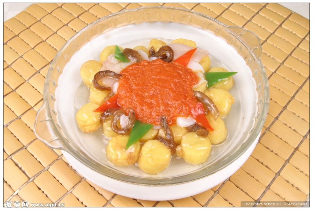 咸蛋黄海鲜豆腐