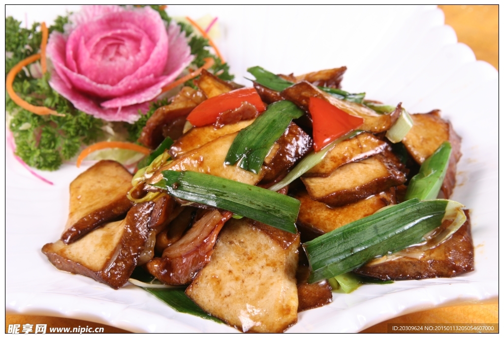 大蒜咸肉香干