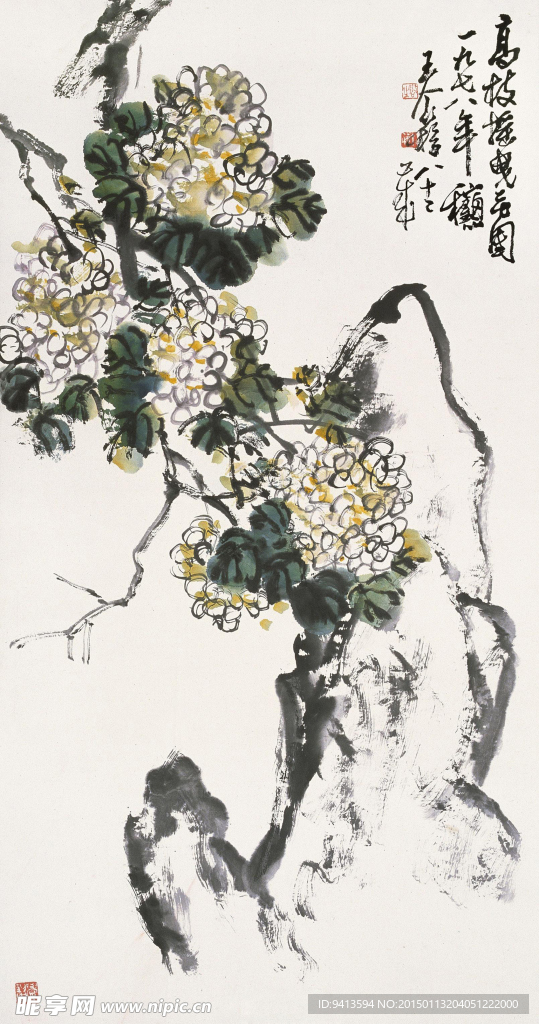 高枝摇曳花国图