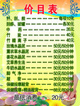 足浴价目表