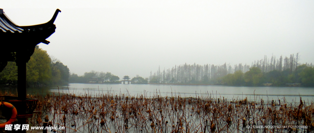 杭州西湖冬景一角