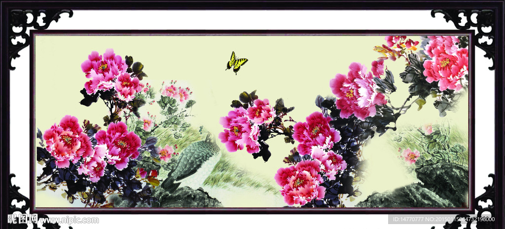 国画牡丹