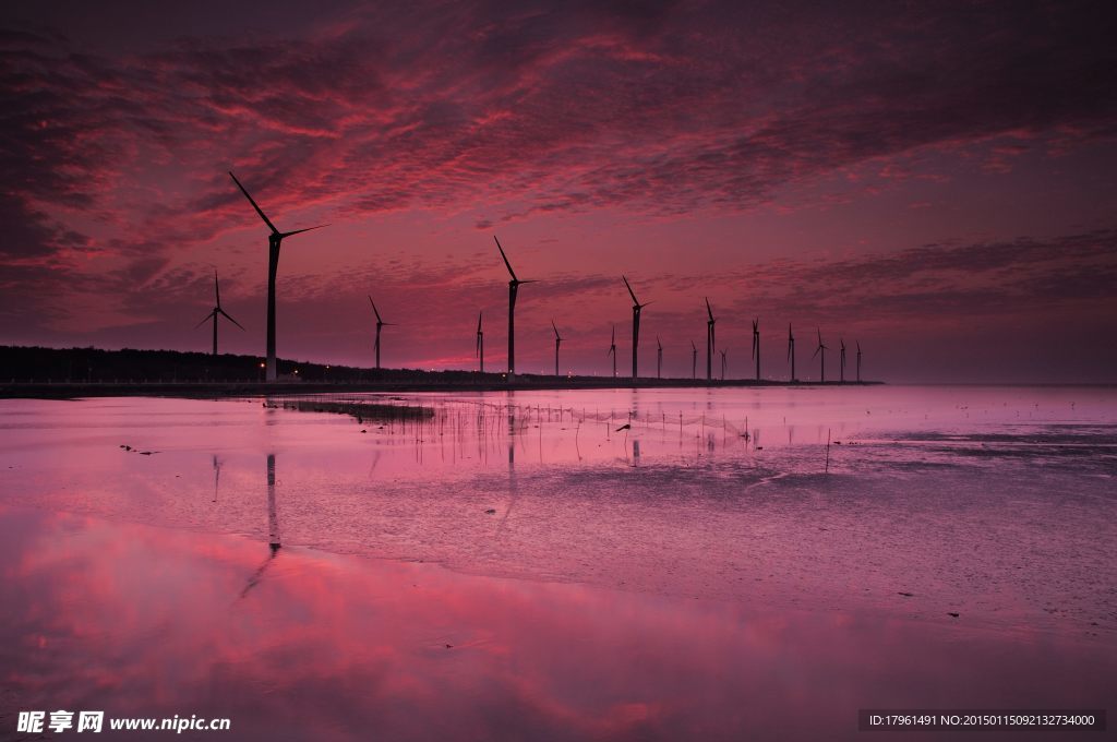 夕阳大海