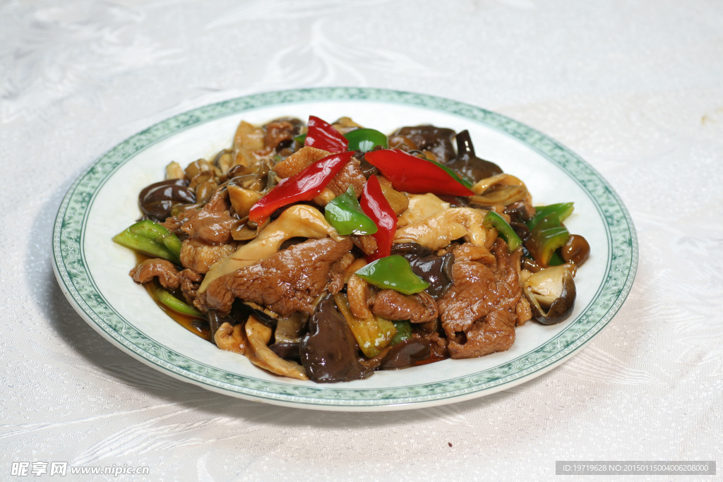 野山菌炒鸭片