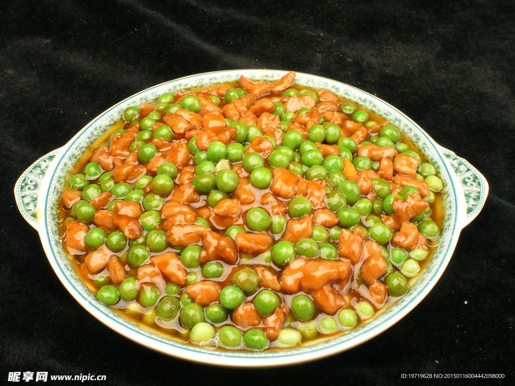 鲜豌豆牛肉粒