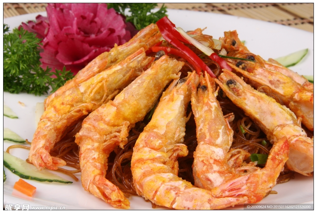 干炒粉丝虾小天府