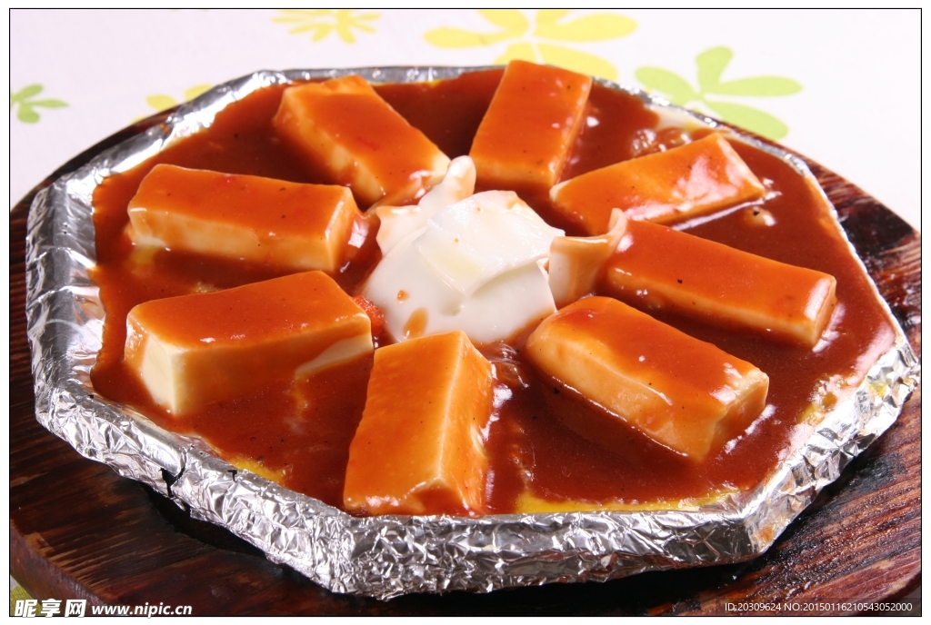 鲍汁铁板豆腐