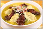 爆鱼蒸蛋饺