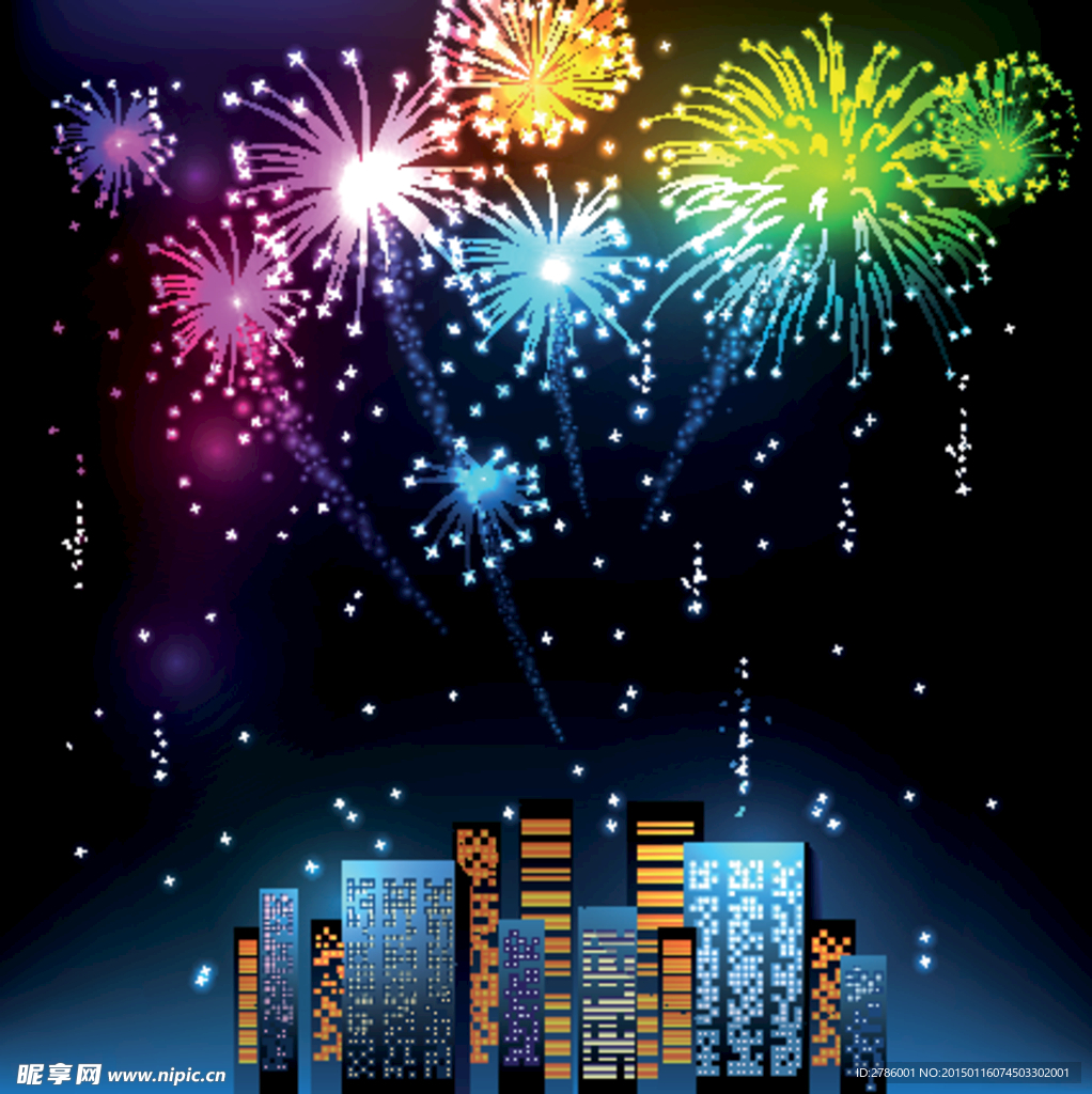 城市烟花