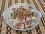 豆腐肉片 美食   湘菜