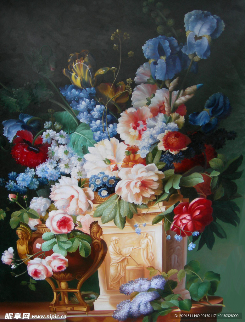 花卉油画