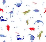 儿童服饰卡通恐龙印花布料循环图