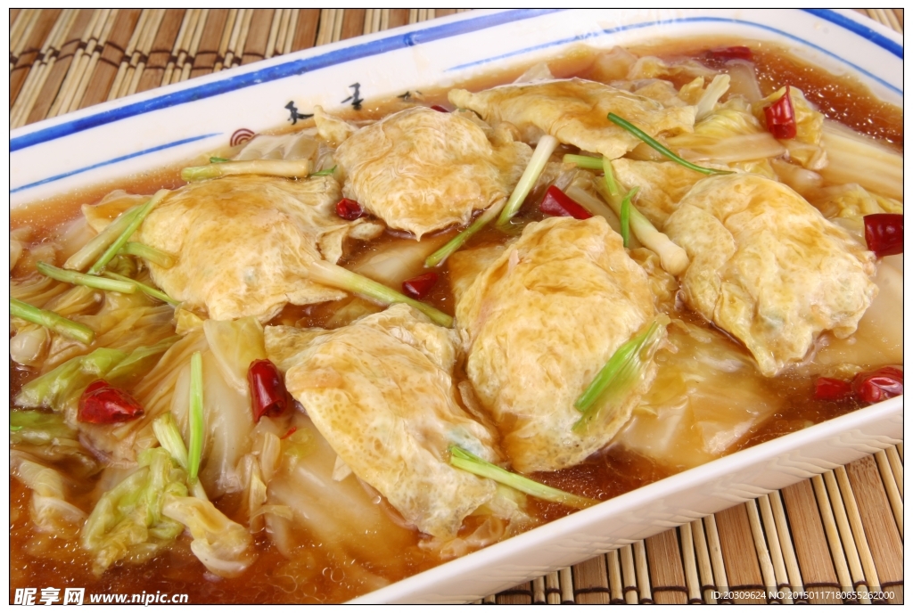 大白菜烧蛋饺天香楼