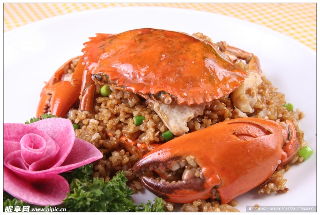 膏蟹八宝饭