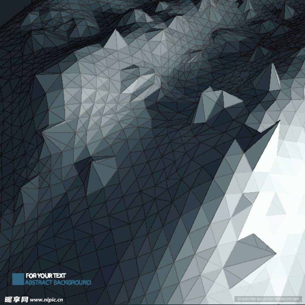 灰色3D折纸背景