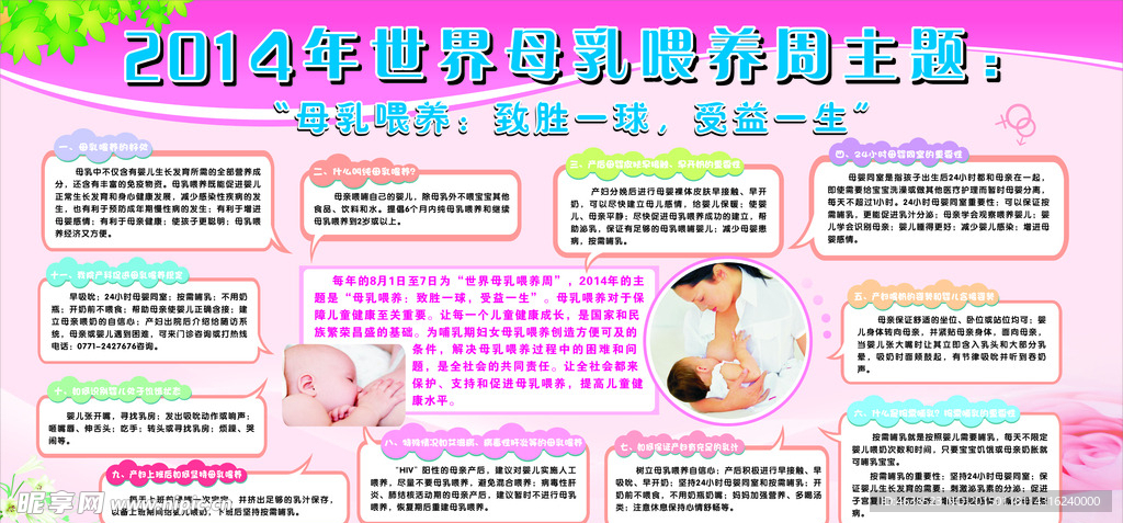 母乳喂养板报