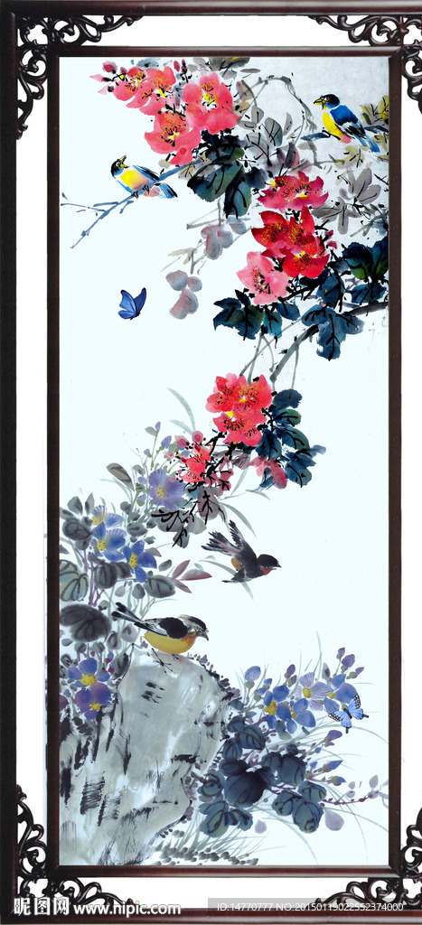 花开富贵国画图