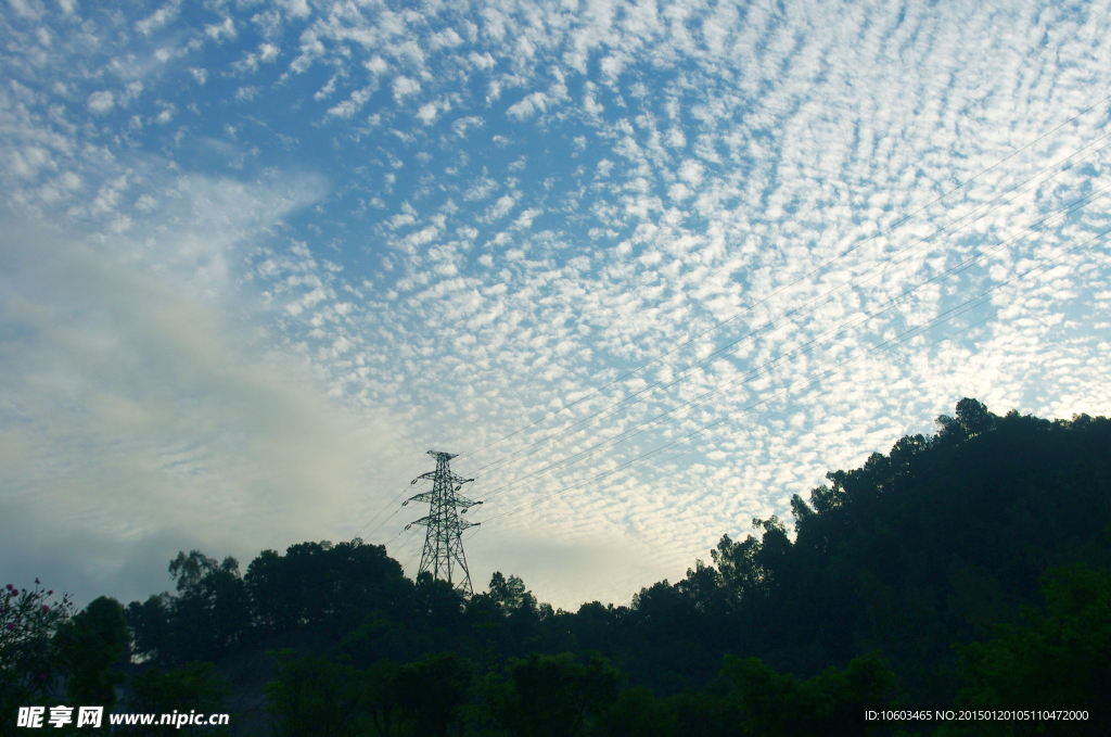 清晨的天空