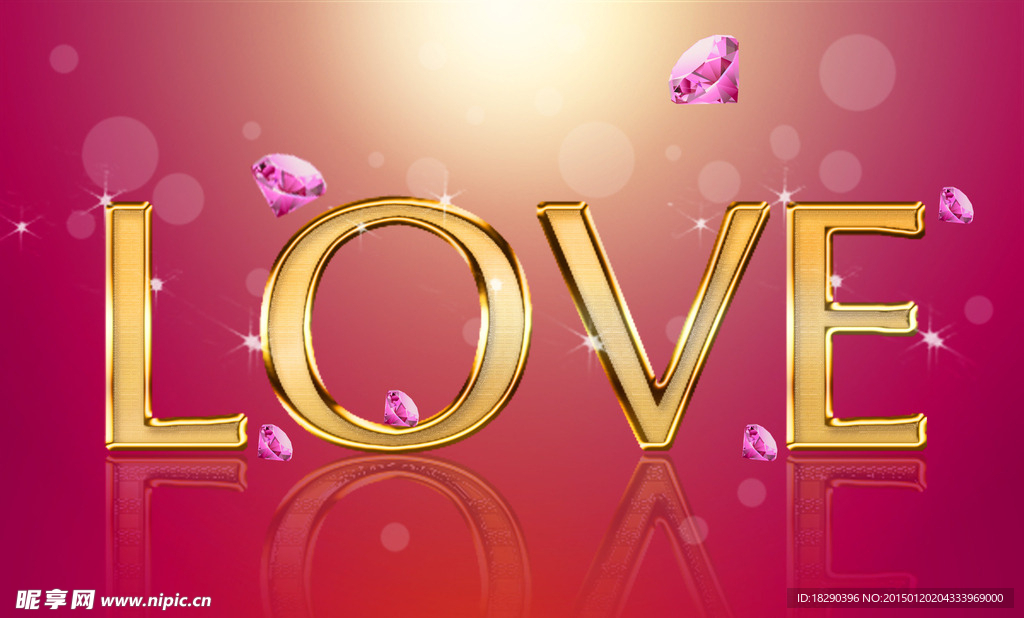 钻石海报 love