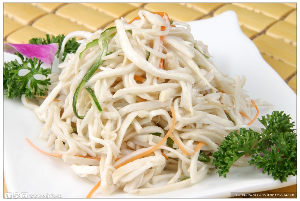 鸡菇三丝