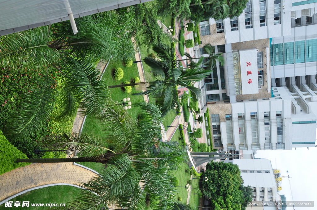 校园景观鸟瞰