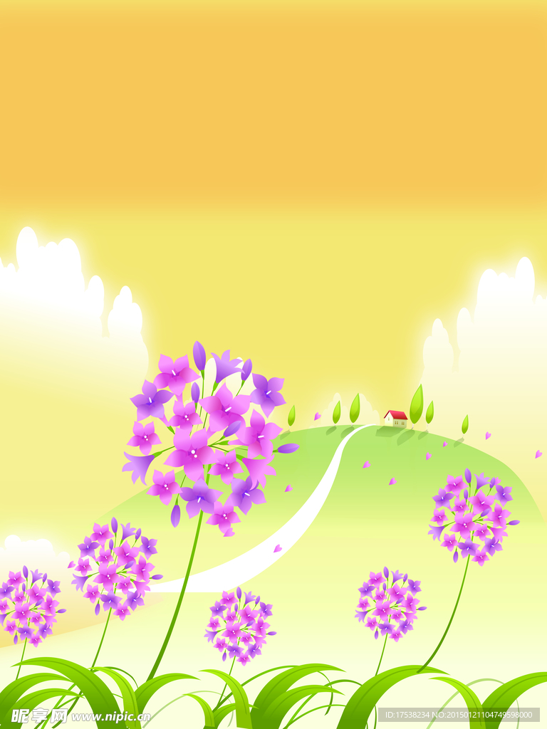 鲜花背景图