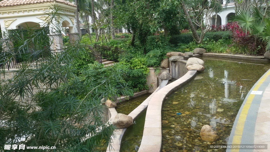 小区水池景观