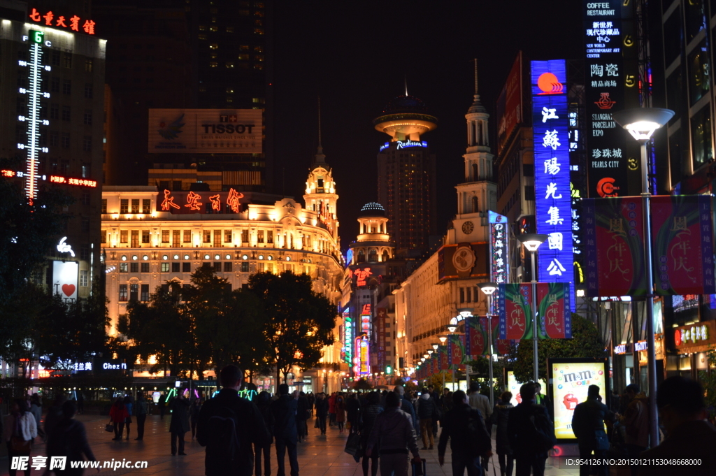 南京路步行街夜景