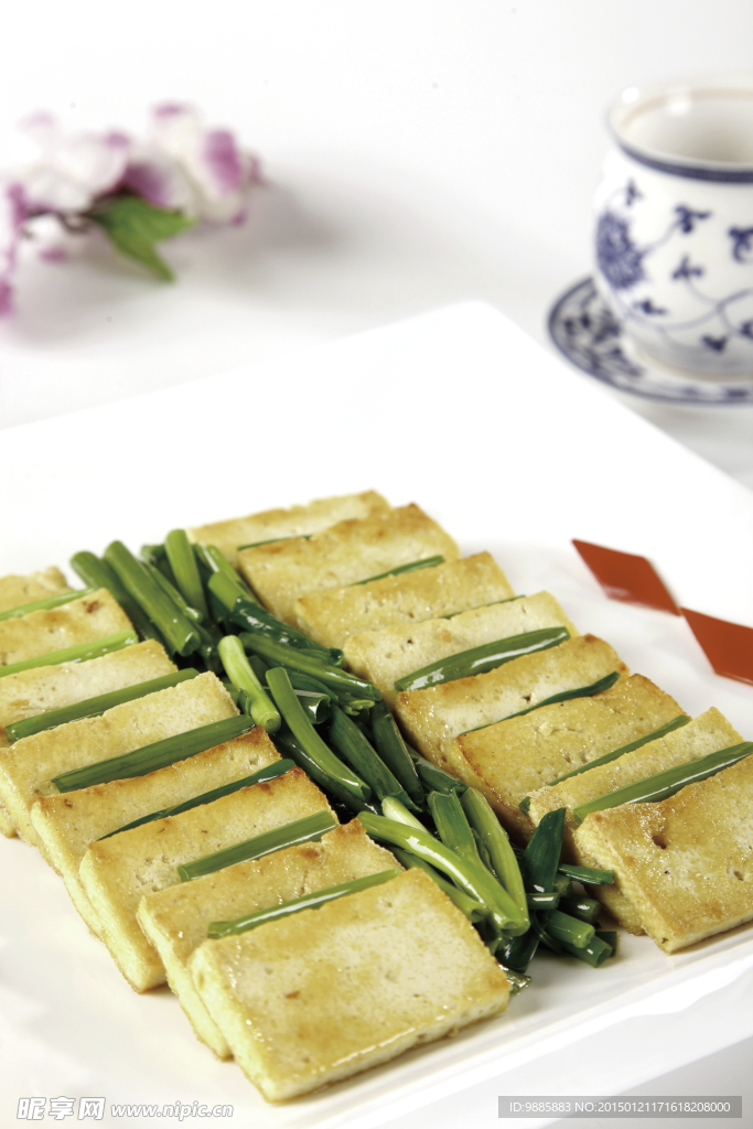香葱煎豆腐