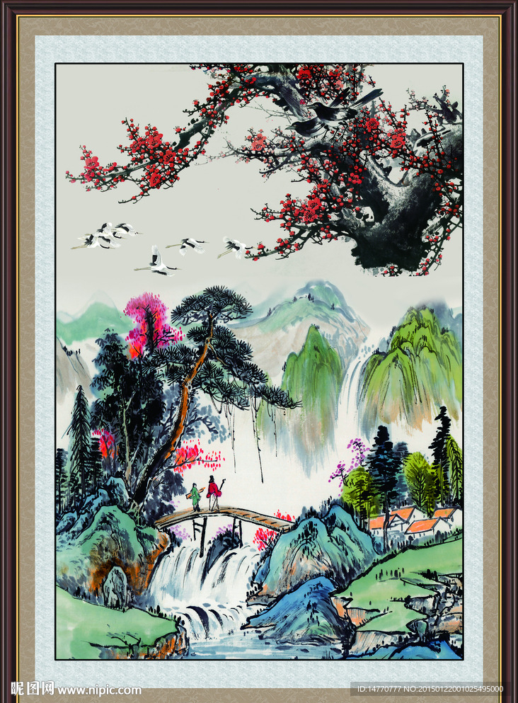 梅花风景图