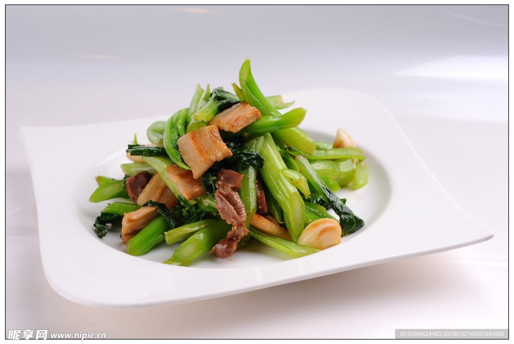 生炒菜心