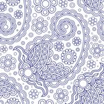 民族 佩斯利 底纹 花纹 矢量
