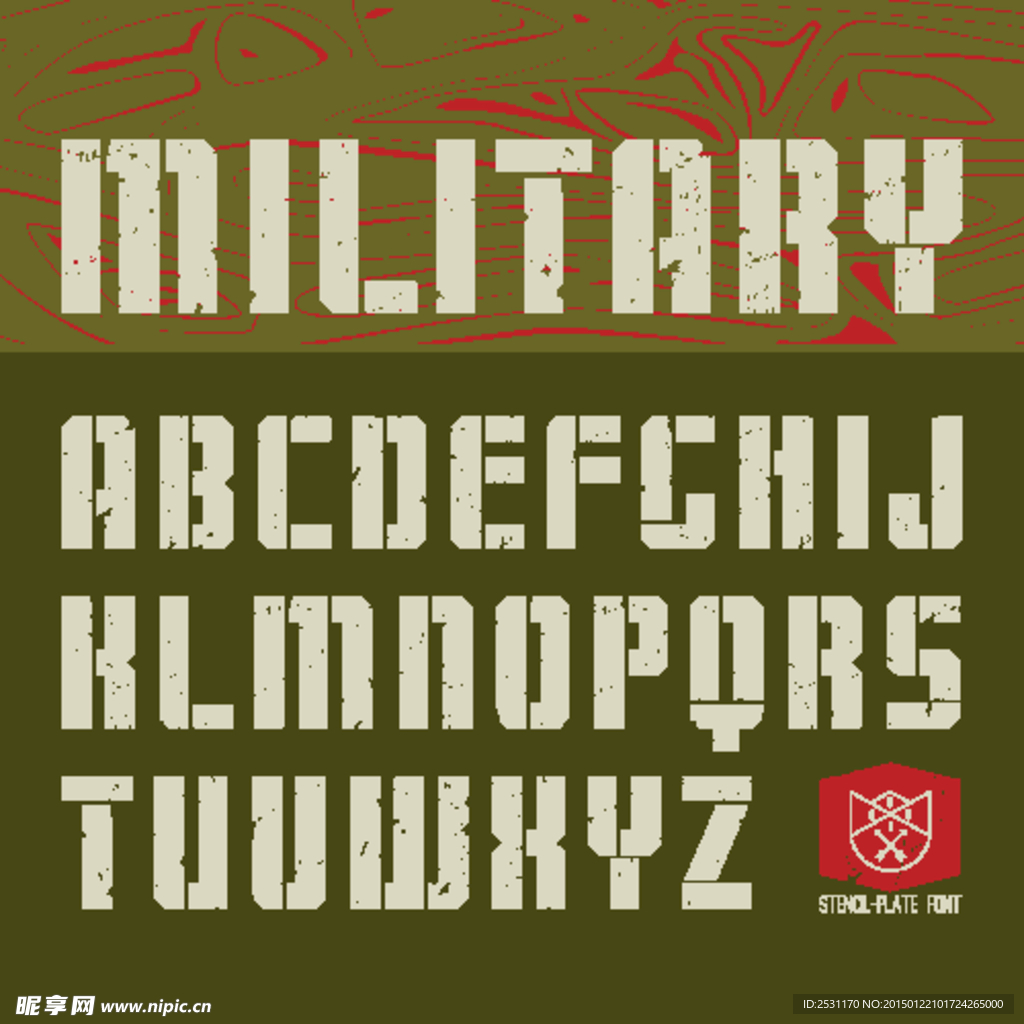 复古字母设计