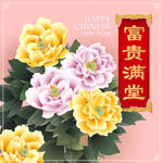 牡丹 富贵满堂