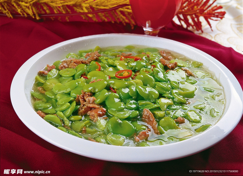 蚕豆烩牛柳