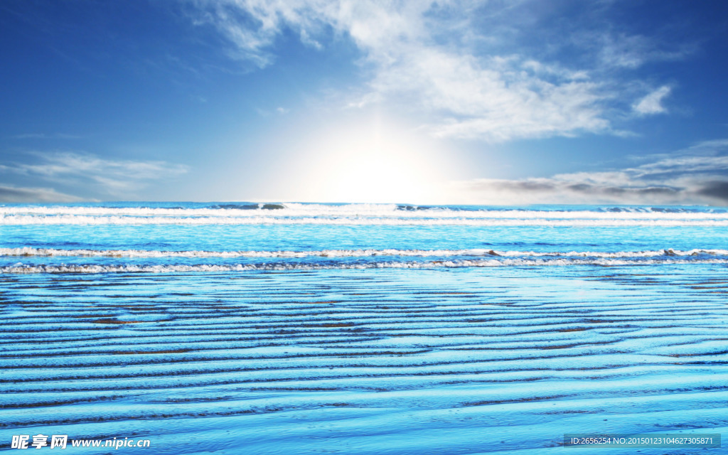 层叠海浪