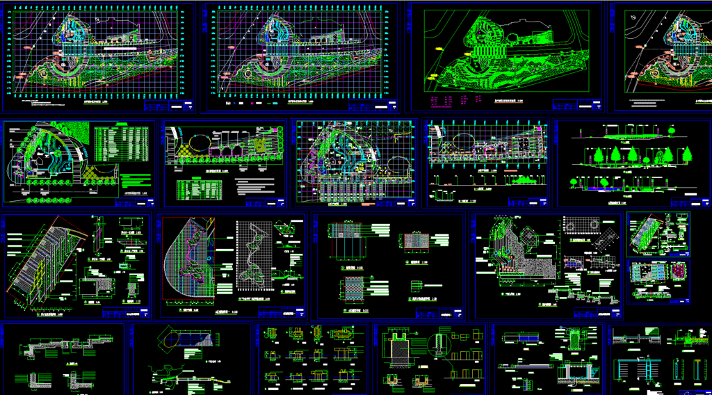 公园广场 会所广场全套施工图纸
